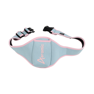 Aeromic Blue Upright Pouch with Pink Logo