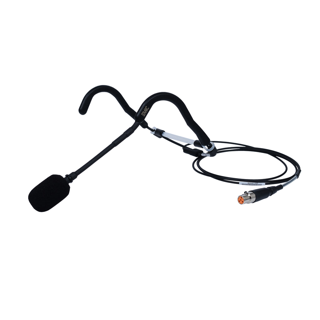 EMic Sweat Proof Fitness Head Mic  – Locking jack plug For Trantec or Sennheiser