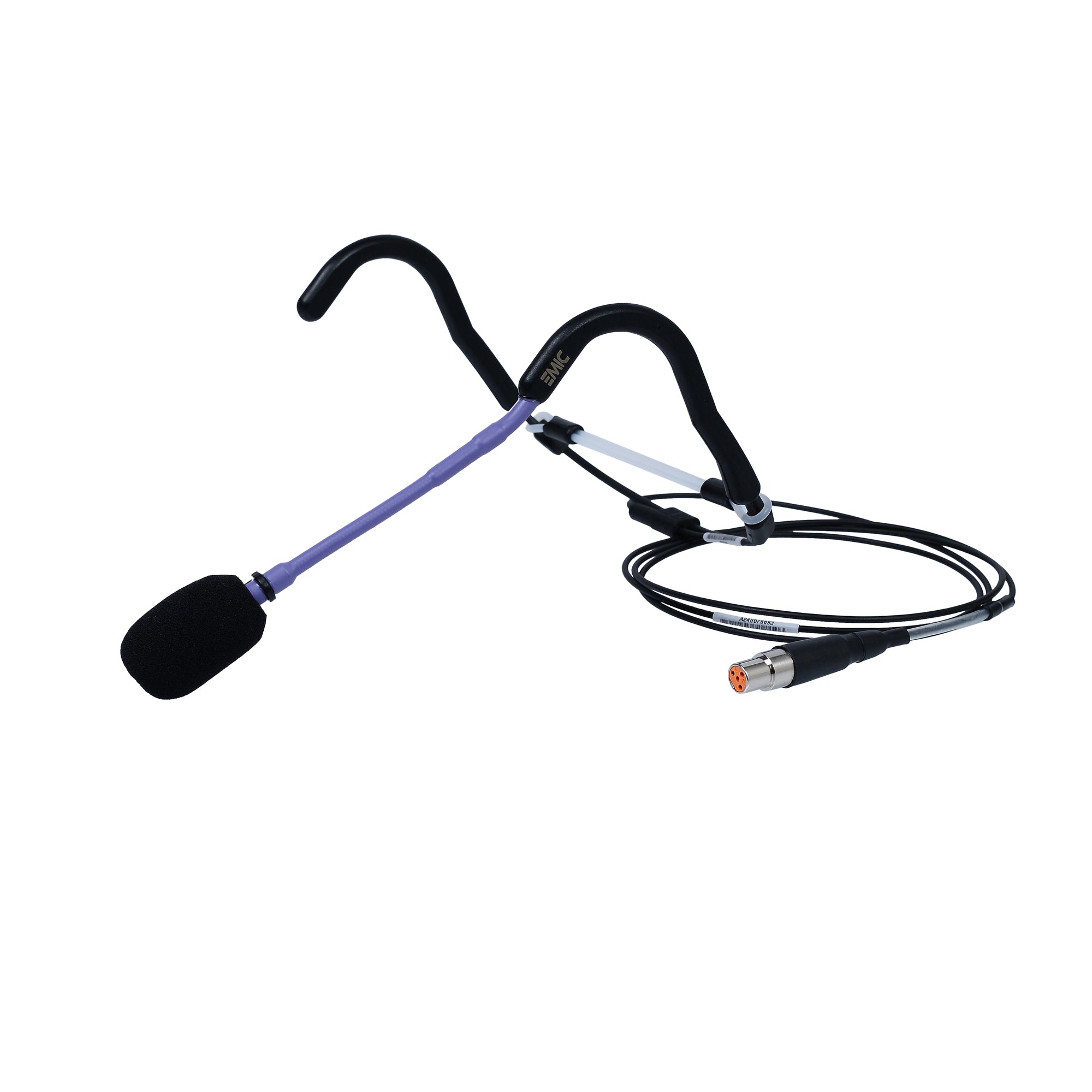 The EMic Sweat Proof Fitness Head Mic  – Locking jack plug For Trantec, Sennheiser or Rode